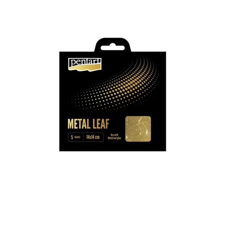 Metāla Folijas loksnes, 14x14 cm, zelts